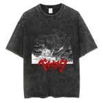 Men Hip Hop Streetwear Tshirt Washed Black - Image 16