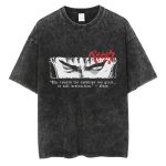 Men Hip Hop Streetwear Tshirt Washed Black - Image 13