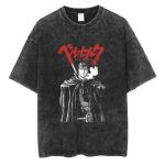 Men Hip Hop Streetwear Tshirt Washed Black - Image 4