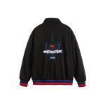 Streetwear Embroidered Printed Loose Casual Sport Jacket - Image 3
