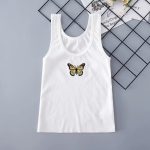 Sexy butterfly embroidery Women Streetwear Summer Cropped - Image 6