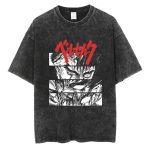 Men Hip Hop Streetwear Tshirt Washed Black - Image 17