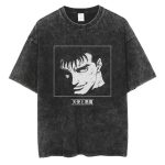 Men Hip Hop Streetwear Tshirt Washed Black - Image 11