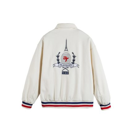 Streetwear Embroidered Printed Loose Casual Sport Jacket