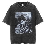 Men Hip Hop Streetwear Tshirt Washed Black - Image 10