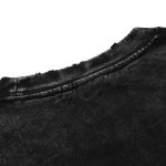 Men Hip Hop Streetwear Tshirt Washed Black - Image 20